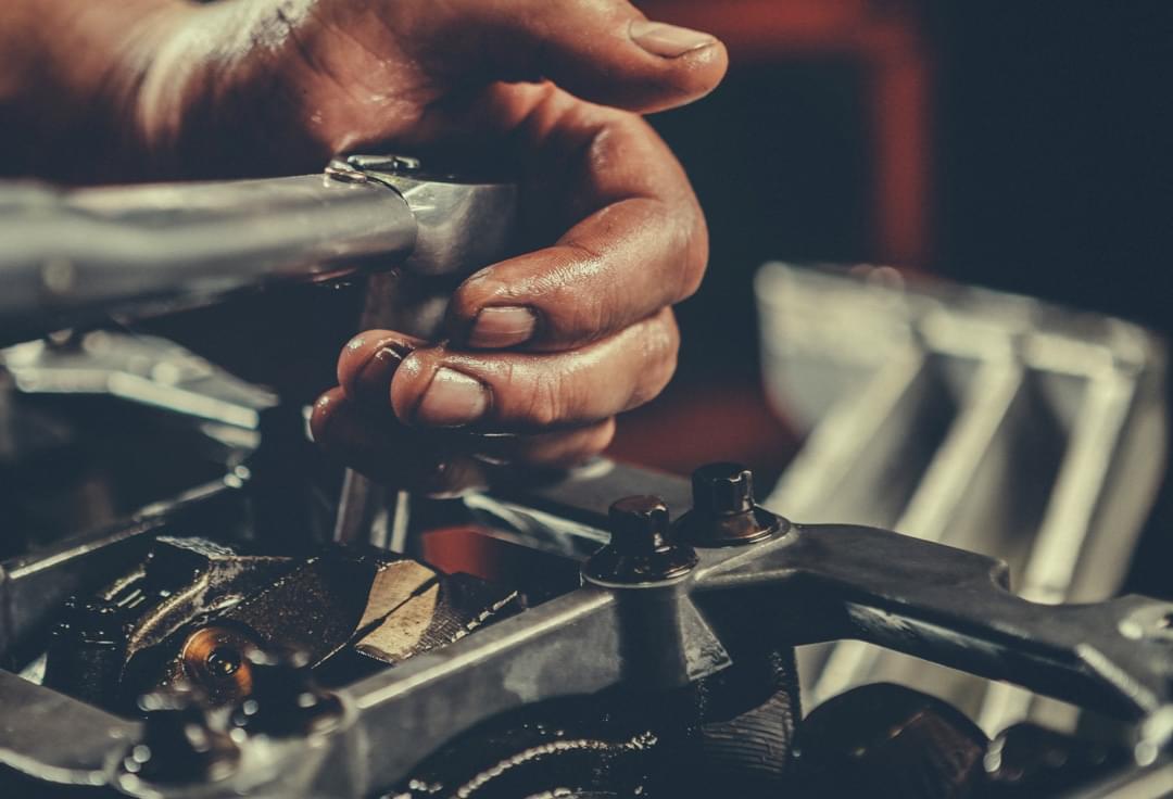 Person working with tools