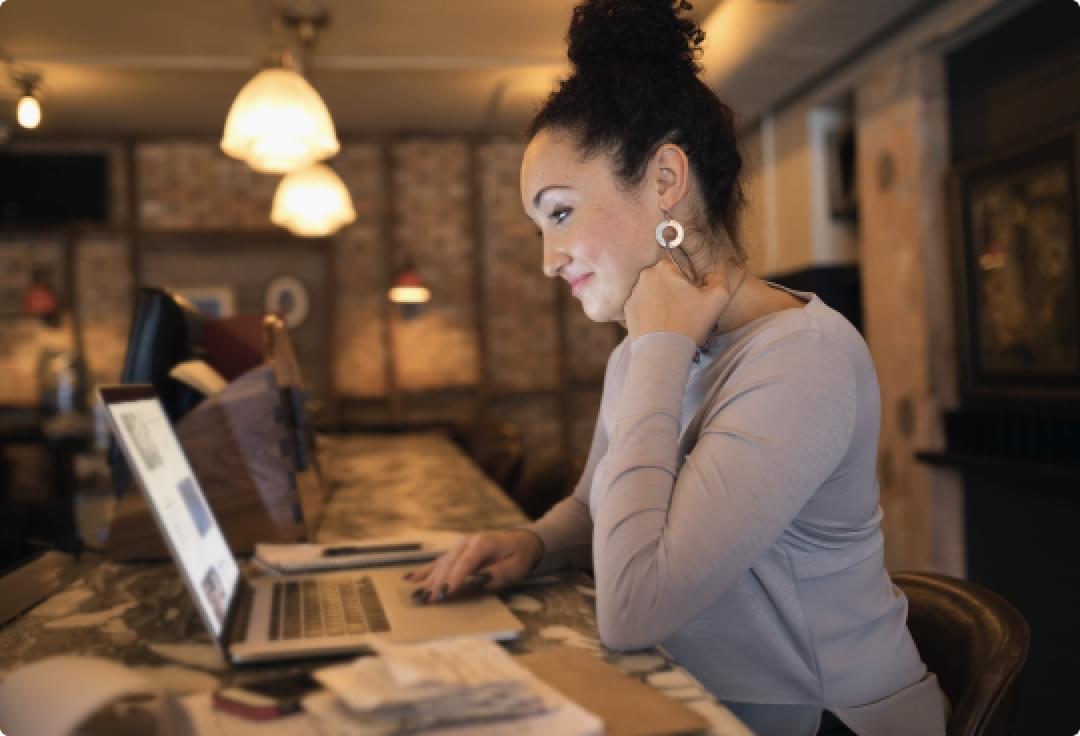 Person managing fuel cards on their laptop